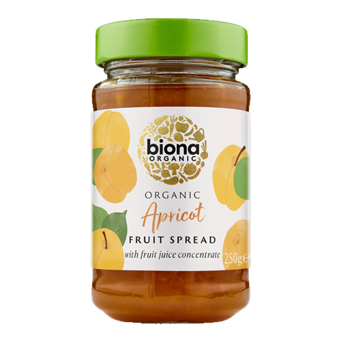 BIONA ORGANIC APRICOT SPREAD 250G