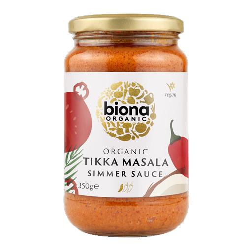 BIONA ORGANIC TIKKA MASALA SIMMER SAUCE 350G
