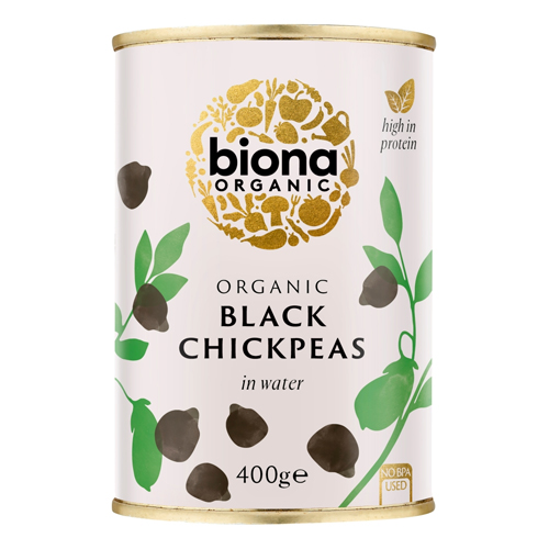 BIONA ORGANIC BLACK CHICKPEAS 400G