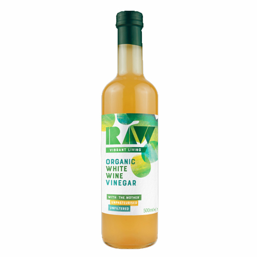 RAW ORGANIC WHITE WINE VINEGAR 500ML