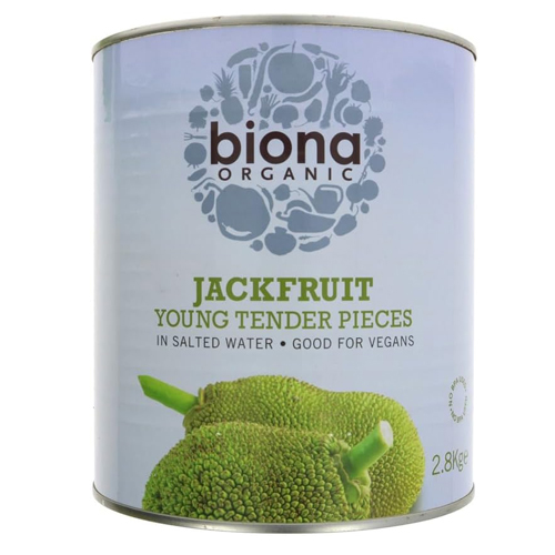 BIONA ORGANIC YOUNG JACKFRUIT IN SALTED WATER 2.8KG