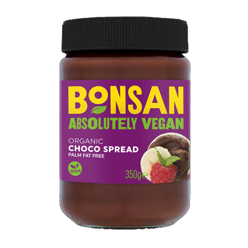 BONSAN ORGANIC VEGAN PLAIN CHOCO SPREAD 350G