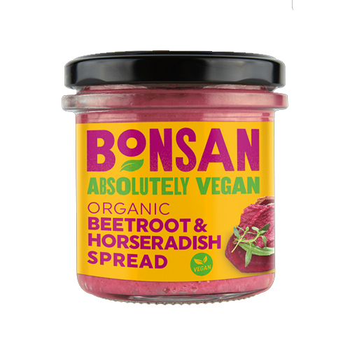 BONSAN ORGANIC VEGAN BEETROOT HORSERADISH PATE 130G