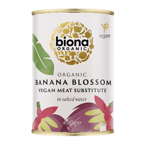 BIONA ORGANIC BANANA BLOSSOM SALTED WATER 400G