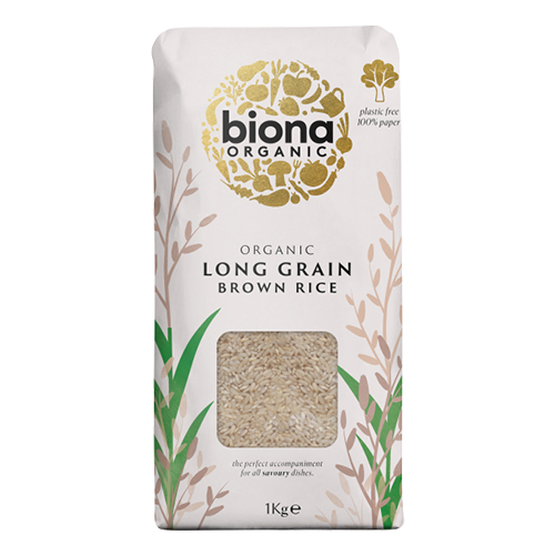 BIONA ORGANIC LONG GRAIN BROWN RICE 1KG
