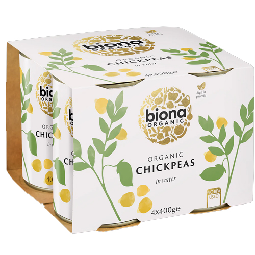 BIONA ORGANIC CHICKPEAS 400G