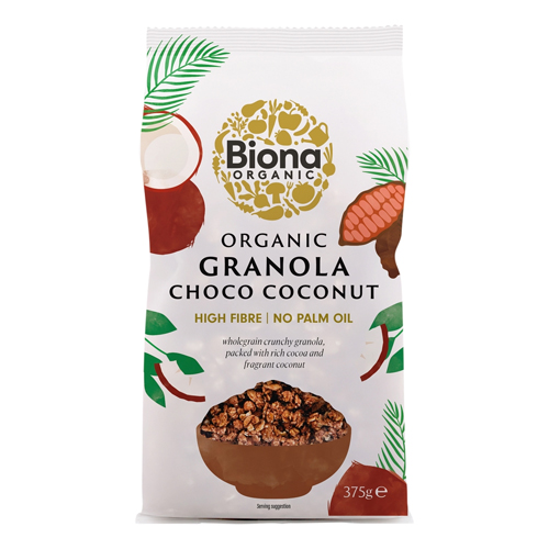 BIONA ORGANIC CHOCO CRUNCHY GRANOLA 375G