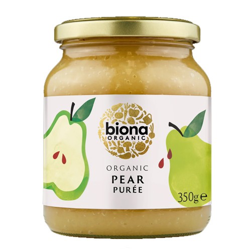 BIONA ORGANIC PEAR PUREE NAS 350G