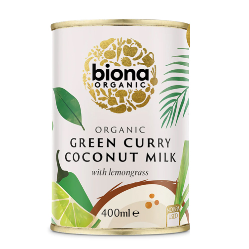BIONA ORGANIC COCONUT MILK GREEN CURRY 400ML