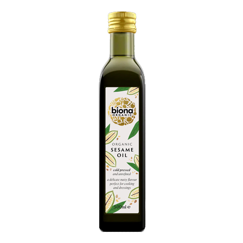 BIONA ORGANIC SESAME SEED OIL COLD PRESSED 500ML