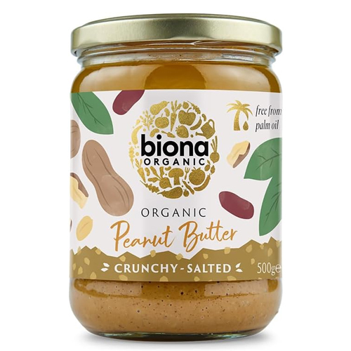 BIONA ORGANIC HI OLEIC SUPER CRUNCH PEANUT BUTTER WITH SEA SALT 250G