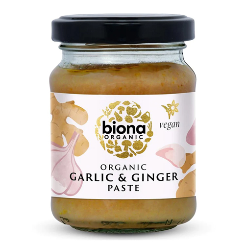 BIONA GARLIC & GINGER PASTE ORGANIC 130G