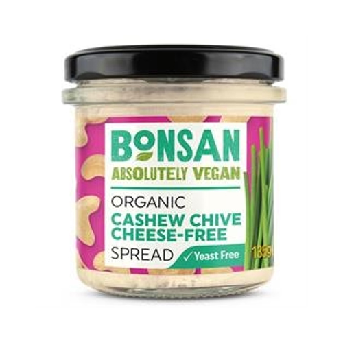 BONSAN ORGANIC VEGAN CASHEW CHIVE, CHEESE FREE SPREAD 135G
