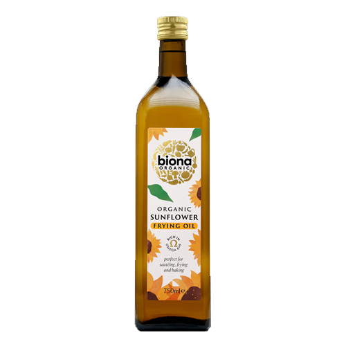BIONA ORGANIC SUNFLOWER FRYING OIL 750ML