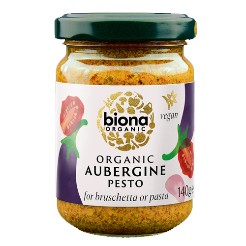 BIONA ORGANIC AUBERGINE PESTO 140G