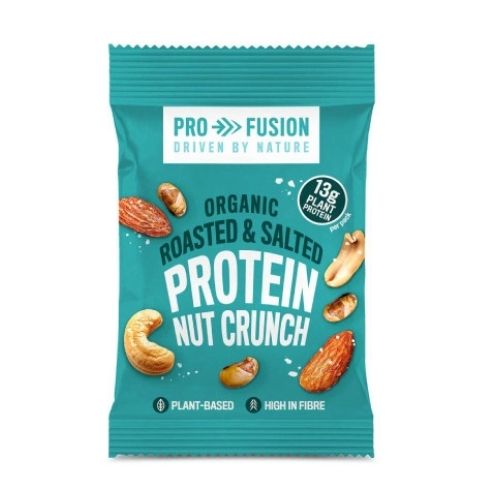 PROFUSION PROTEIN NUT CRUNCH ROASTED & SALTED ORGANIC 45G