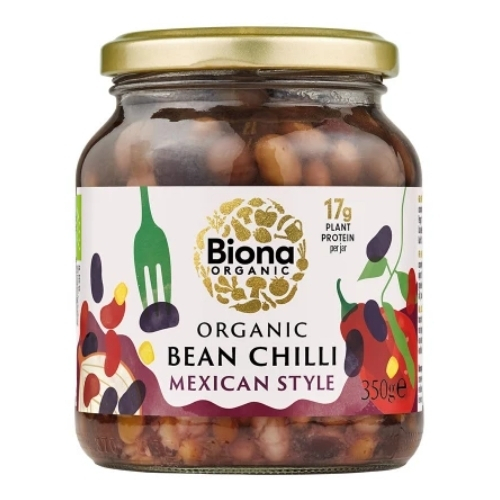 BIONA ORGANIC BEANS CHILLI MEXICAN STYLE 350G