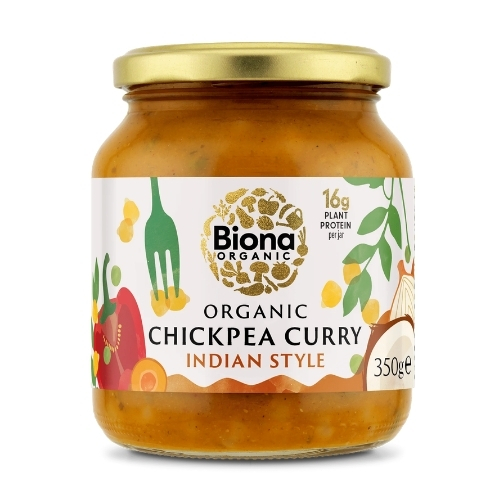 BIONA ORGANIC CHICKPEA CURRY INDIAN STYLE 350G