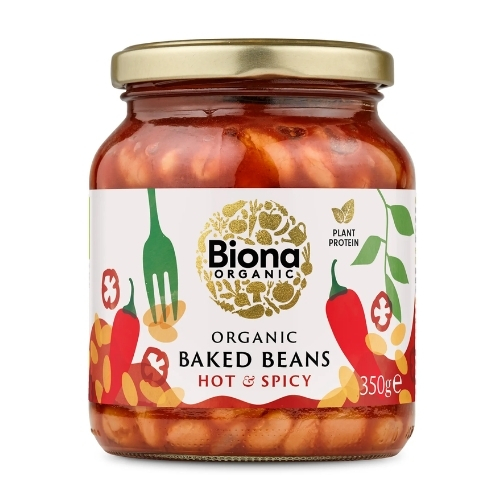 BIONA ORGANIC SPICY BAKED BEANS 350G