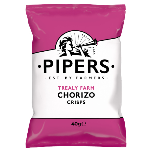 PIPERS TREALY FARM CHORIZO CRISPS GRAB BAG 40G