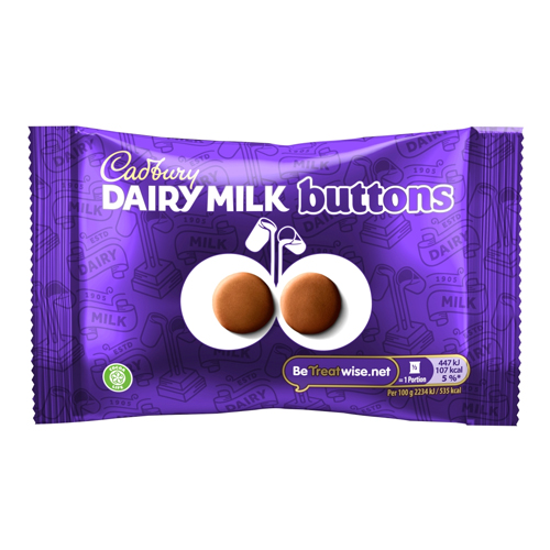 CADBURY DAIRY MILK GIANT BUTTONS CHOCOLATE BAG 40G