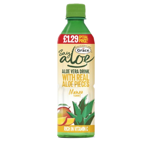GRACE ALOE MANGO PMP £1.29 500ML