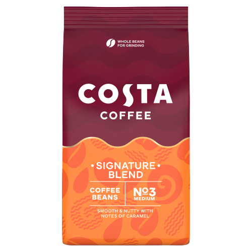 COSTA COFFEE MOCHA ITALIA SIGNATURE BLEND WHOLE BEANS BAG 400G