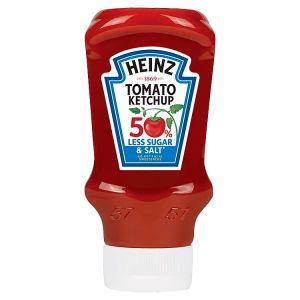 HEINZ 50% LESS SUGAR & SALT TOMATO KETCHUP 400ML