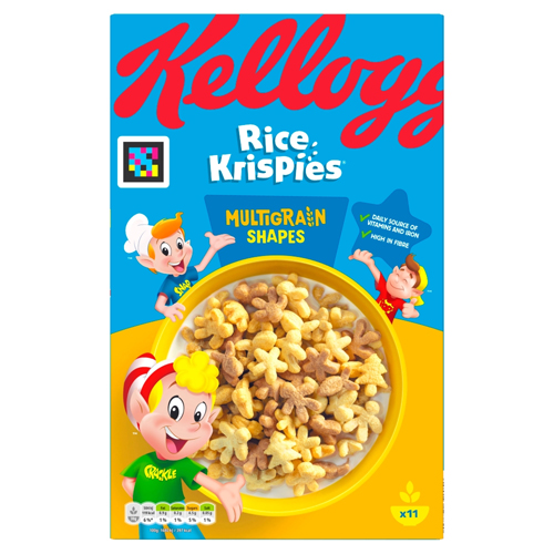 KELLOGG'S RICE KRISPIES MULTIGRAIN SHAPES CEREAL 8X 350G