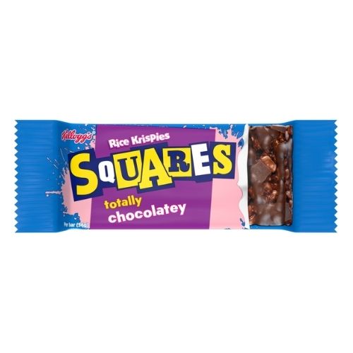 KELLOGG'S RICE KRISPIES SQUARES DELIGHTFULLY CHOCOLATEY BAR 36G