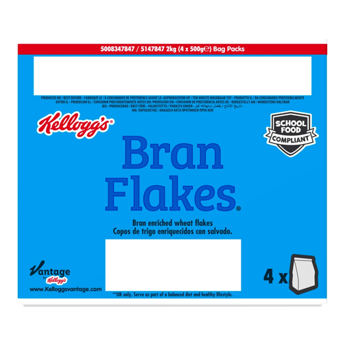 KELLOGG'S BRAN FLAKES BREAKFAST CEREAL 500G