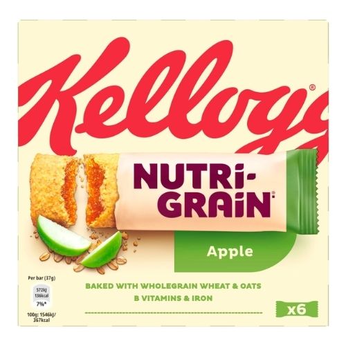 KELLOGG'S NUTRI-GRAIN APPLE CEREAL BARS 37G