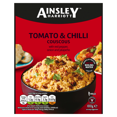AINSLEY HARRIOTT TOMATO & CHILLI COUS COUS 100G
