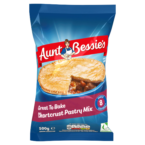 AUNT BESSIE'S GREAT TO BAKE SHORTCRUST PASTRY MIX 500G