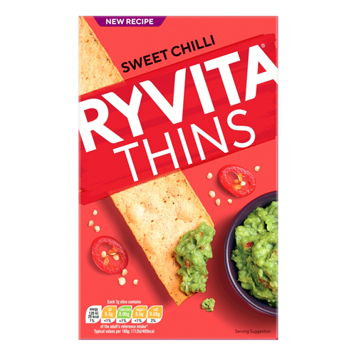 RYVITA THINS SWEET CHILLI 125G