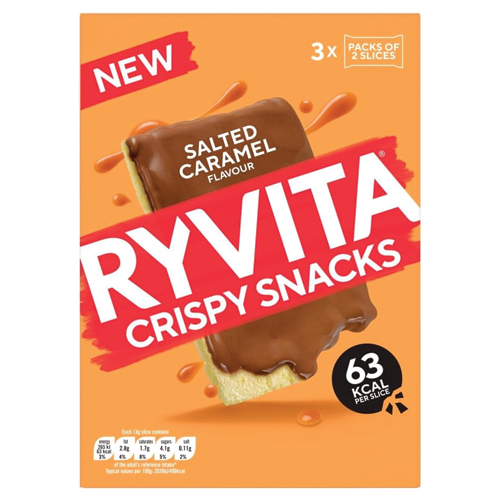 RYVITA CRISPY SNACKS SALTED CARAMEL 26G