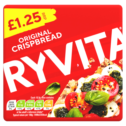 RYVITA ORIGINAL CRISPBREAD PMP £1.25 150G