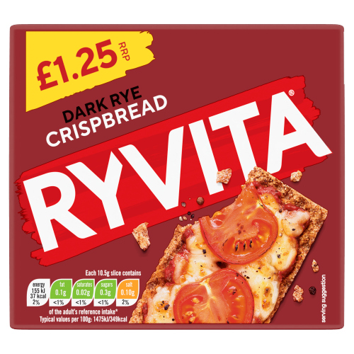 RYVITA DARK RYE CRISPBREAD PMP £1.25 150G