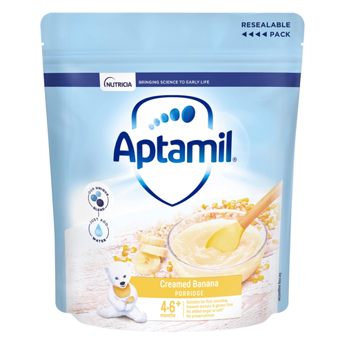 APTAMIL CEREAL CREAMED BANANA PORRIDGE 125G