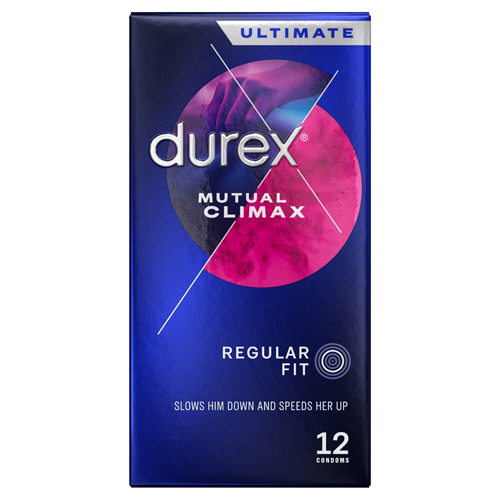 DUREX 12 REGULAR FIT MUTUAL CLIMAX CONDOMS