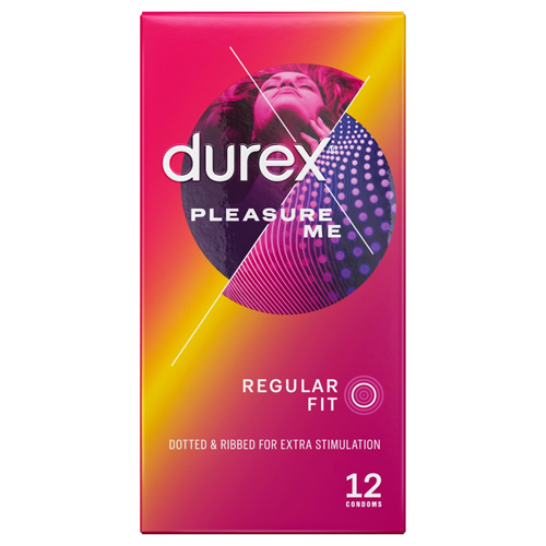DUREX PLEASURE ME RIBBED AND DOTTED 12 CONDOMS