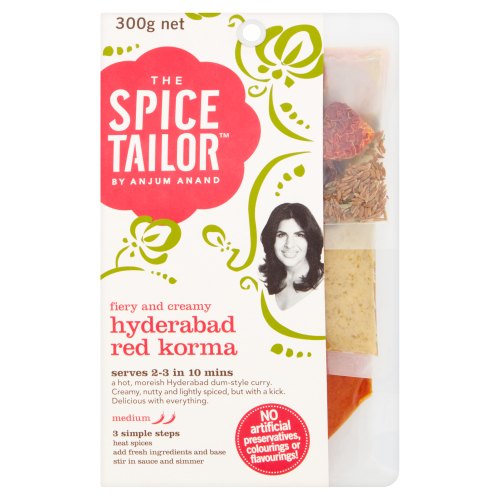 THE SPICE TAILOR HYDERABAD RED KORMA INDIAN CURRY SAUCE 300G
