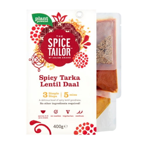 THE SPICE TAILOR SPICY LENTIL TARKA DAAL INDIAN CURRY MEAL KIT 400G