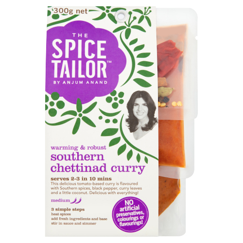 THE SPICE TAILOR SOUTHERN CHETTINAD INDIAN CURRY SAUCE MEAL KIT 300G
