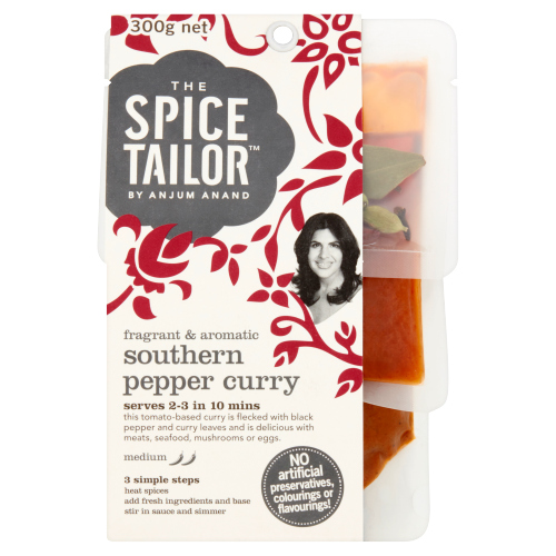THE SPICE TAILOR SOUTHERN PEPPER INDIAN CURRY SAUCE MEAL KIT 300G