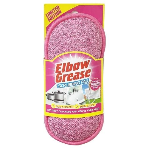 ELBOW GREASE SCRUBBING PAD PINK CS 1PK