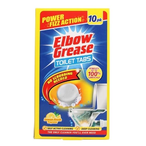 ELBOW GREASE TOILET TABLETS LEMON 10PK 30G