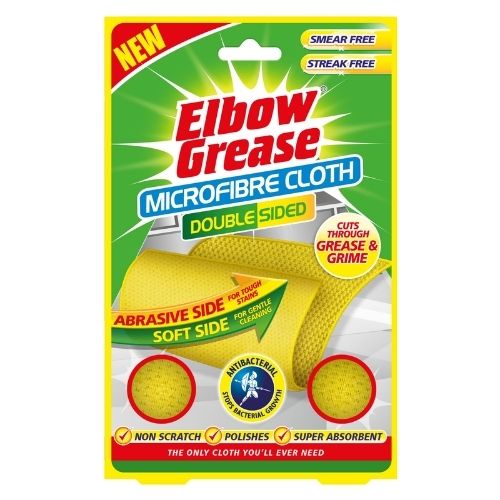 ELBOW GREASE DUAL SIDED MICROFIBRE CLOTH 1PK