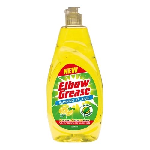 ELBOW GREASE LEMON WASHING UP LIQUID 600ML