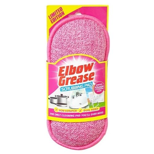 ELBOW GREASE PINK SCRUBBING PAD DISPLAY 1PK